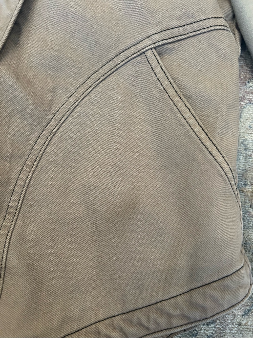 Prairie Underground Soft Taupe Cotton Jacket Organic Cotton Art to Wear - Picture 9 of 10